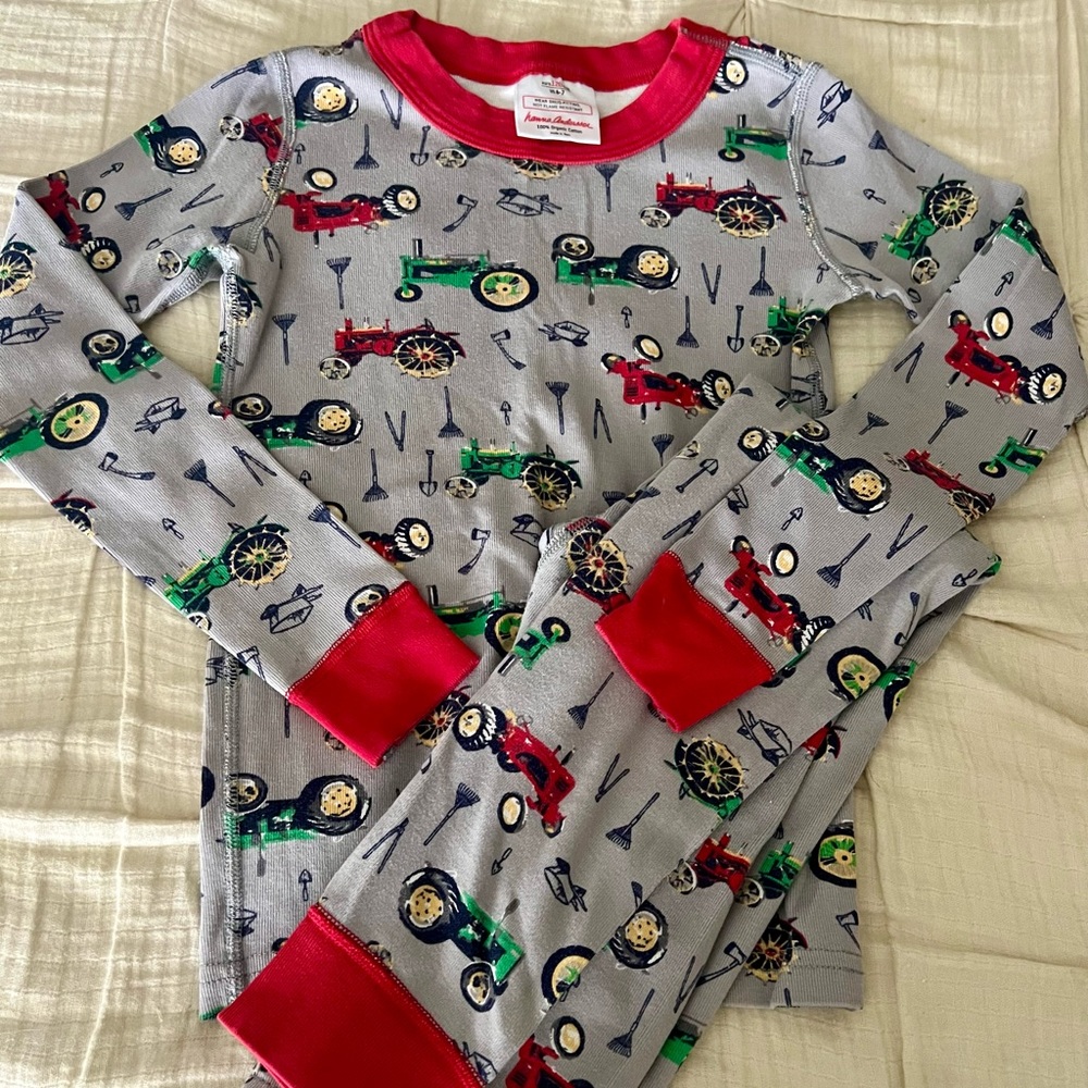 Hanna Andersson Tractor Pajamas!